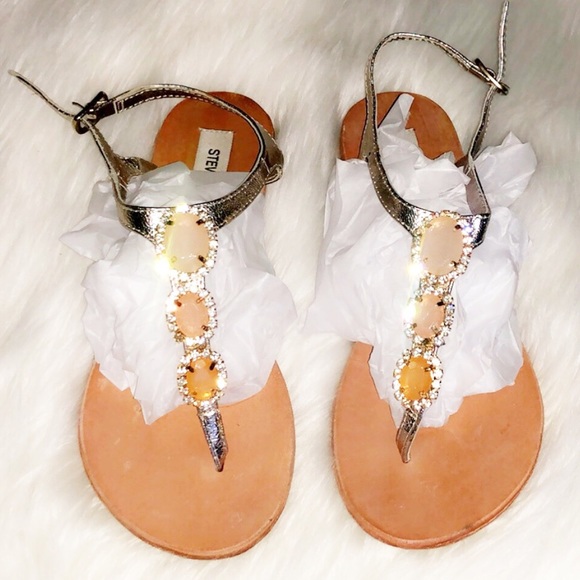 PRICE DROP‼️STEVE MADDEN Crystal Sandals - Picture 1 of 3